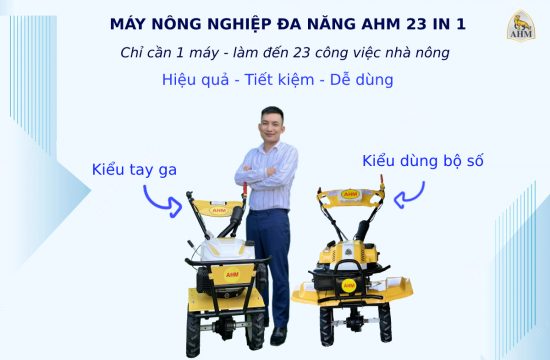 Máy úp trục đứng AHM bản tay ga và bản có số